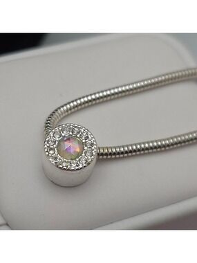 Avon Snake Necklace Crystal Diamond Sparkly Silver tone Pendant Wedding